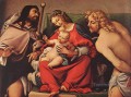 Virgen con el Niño y los Santos Roca y Sebastián 1522 Renacimiento Lorenzo Lotto